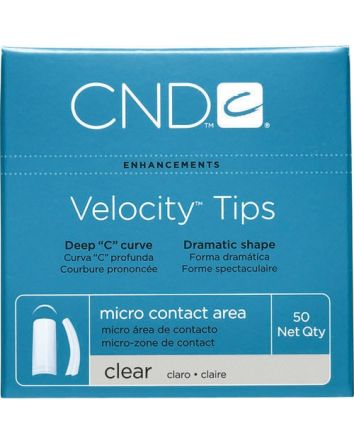  CND Velocity Clear Nails #1 (Boîte de 50)