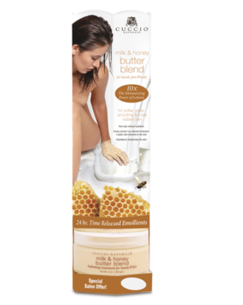 Présentoir de beurre au lait et au miel Cuccio (6 x 8 oz)