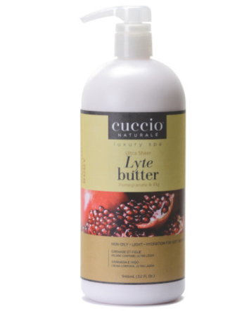 Beurre corporel ultra-transparent Cuccio Lytes Grenade et figue (940 ml)