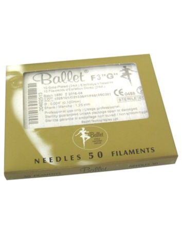 Aiguilles jetables Ballet Gold, filaments n° 3, paquet de 50