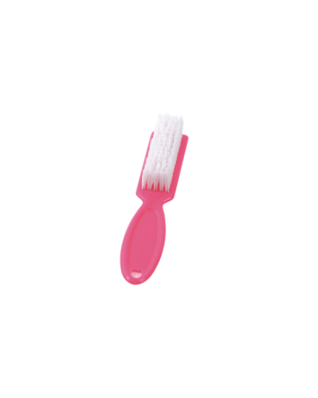 Brosse à ongles blanche/rose