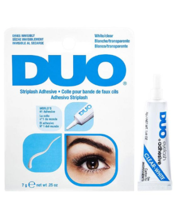 Duo de bandes adhésives pour cils transparentes