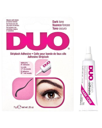 Duo de bandes adhésives pour cils foncées