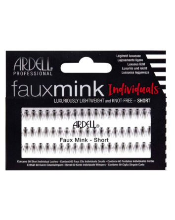 Cils en faux vison noirs courts