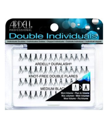 Cils Double Volume en Grappes Noir Moyen