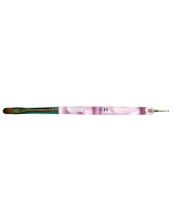 Pinceau gel et outil de pointillage tourbillon rose