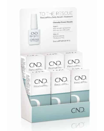 Présentoir de traitement quotidien à la kératine RescueRXx