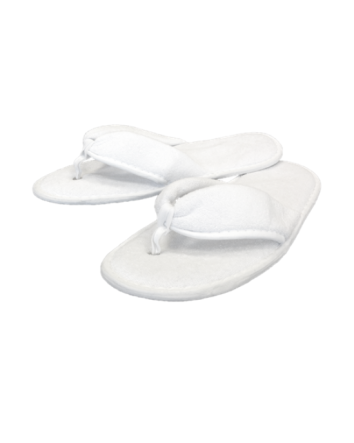 Chaussons en éponge – Blanc