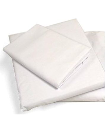 Draps plats en microfibre 64"x94" (blanc)