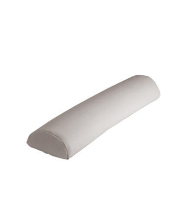 Traversin demi-lune (8po x 6po x 26po) Blanc 3/4 Rond