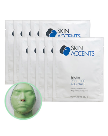 Masques à l'alginate de spiruline Skin Accents - Individuels