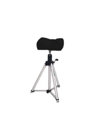 Repose-pieds avec trépied réglable Noir