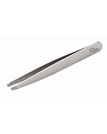 Pince à épiler VeaSpa inclinée Prof. 3 ½" en acier inoxydable