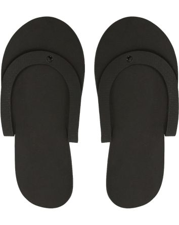 Pedi Slipper Foam (Black/Noir)/Pantoufles pour Pédicure