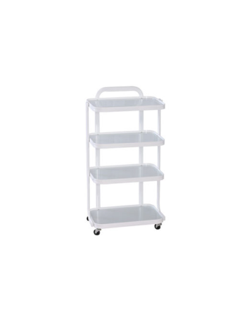 Étagères en verre pour chariot avec fixation pour lampe (19,5po L x 13,6po P x 36po H)