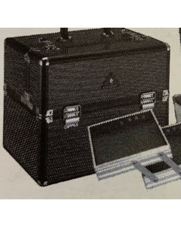 Trousse à cosmétiques Noir Cristal (L 13po x P 7,8po x H 10,6po)