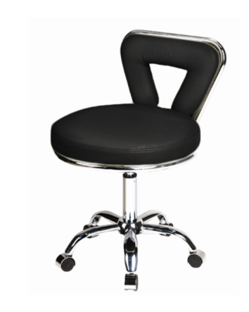 Tabouret de pédicure style araignée Noir (H 17,5po - 23po)