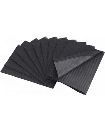 Bavoirs dentaires dos en plastique « NOIR »