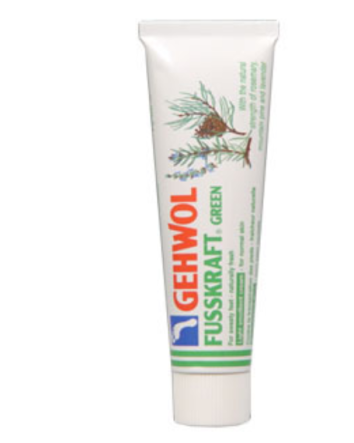 Crème revitalisante pour les pieds verte