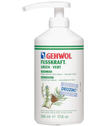 Crème revitalisante pour les pieds verte