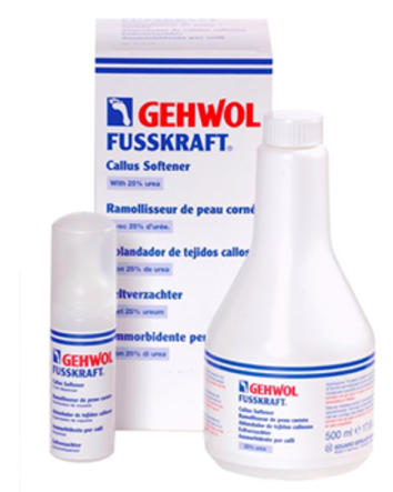 Mousse adoucissante pour callosités avec flacon distributeur