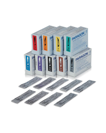 Scalpels en acier inoxydable n° 10/Boîte blanche/Scalpels métalliques tranchants