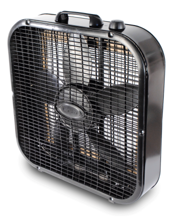 Ventilateur noir (16 x 16 x 1) Comprend 1 filtre jetable