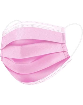 Masque facial jetable avec contour d'oreille ROSE, 50 pièces/boîte