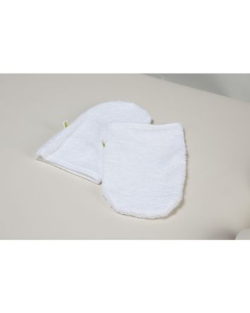 mitaines pour le visage (blanches courtes x 2)