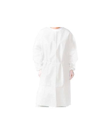 Disposable PEVA Gown White full cover 28'x53.5