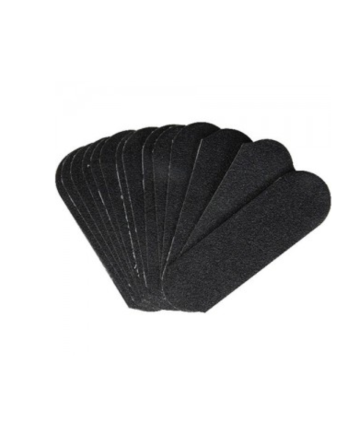 Limes à pédicure Cuccio noires, lot de 50 recharges, grain 80
