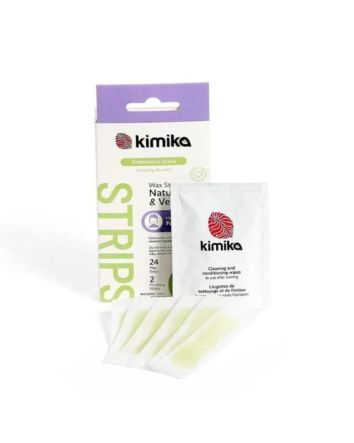 KIMIKA Wax Strips Cire végétalienne naturelle - Pour le visage (24pc/boîte) UNITÉ
