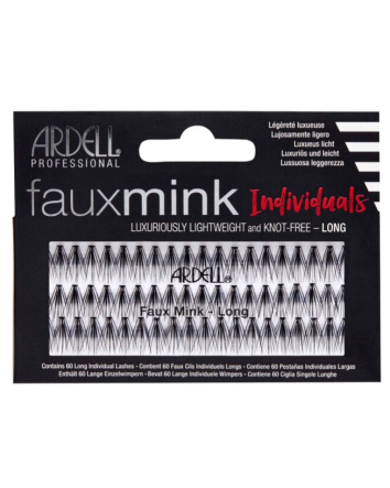Faux cils en vison noirs longs