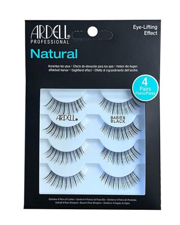 Lot de 4 faux-cils noirs pour bébés