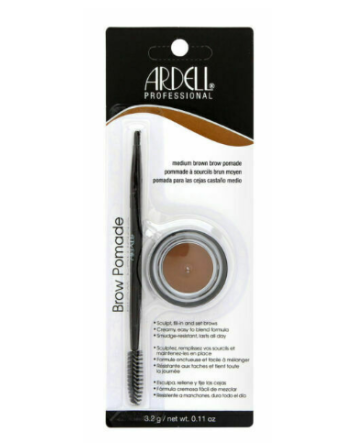 Pommade à sourcils + pinceau brun moyen