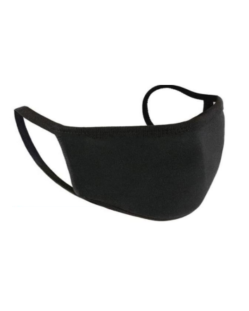 Masque en tissu lavable avec pochette pour filtre – Noir