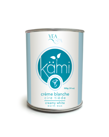 Cire chaude blanche crémeuse Kami 18 oz (boîte facile à ouvrir)