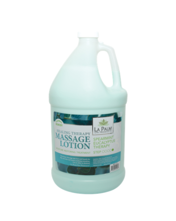 Lotion thérapeutique cicatrisante à la menthe verte et à l'eucalyptus