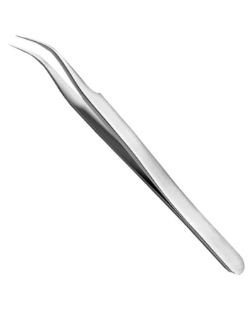 Pinces à épiler en acier inoxydable courbées 12,7cm (5po)