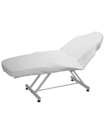 Drap contour extensible en coton (blanc)