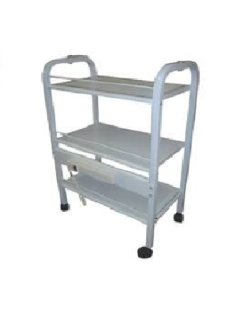 Chariot blanc (22,5 X 13 X 35,2) (barre d’alimentation, 2 alimentateurs de lampe, 2 verrous de roue)