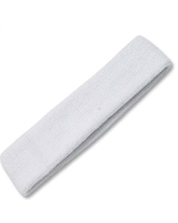 Bandeau en tissu éponge (blanc)