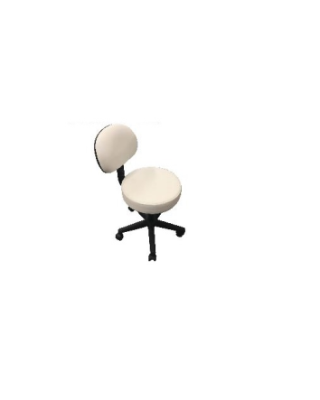 Tabouret/caise Hydraulique Blanc (Hauteur 18,5po - 24po)