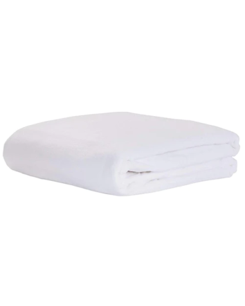 Draps plat en flanelle (96 X 48) – Blanc